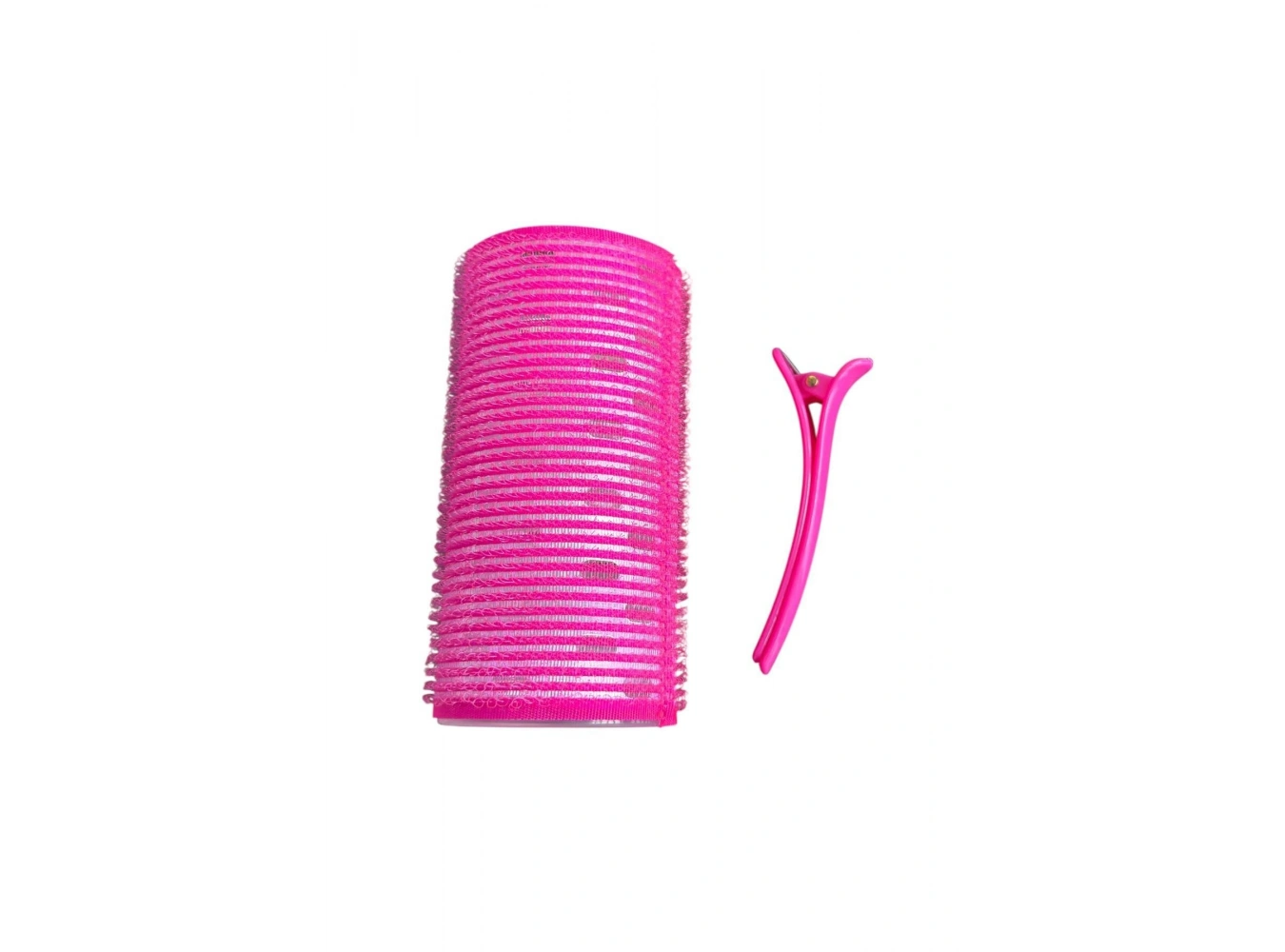 Fuşya Renk Pens Ve Cırtlı/ Yapışkanlı Saç Bigudisi /Orta Boy