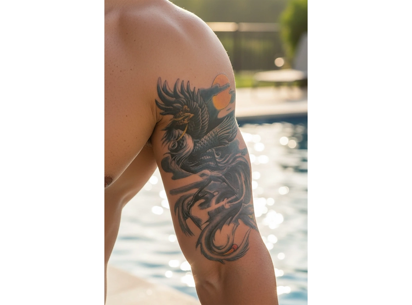 Geçici Anka Kuşu Dövme Tattoo