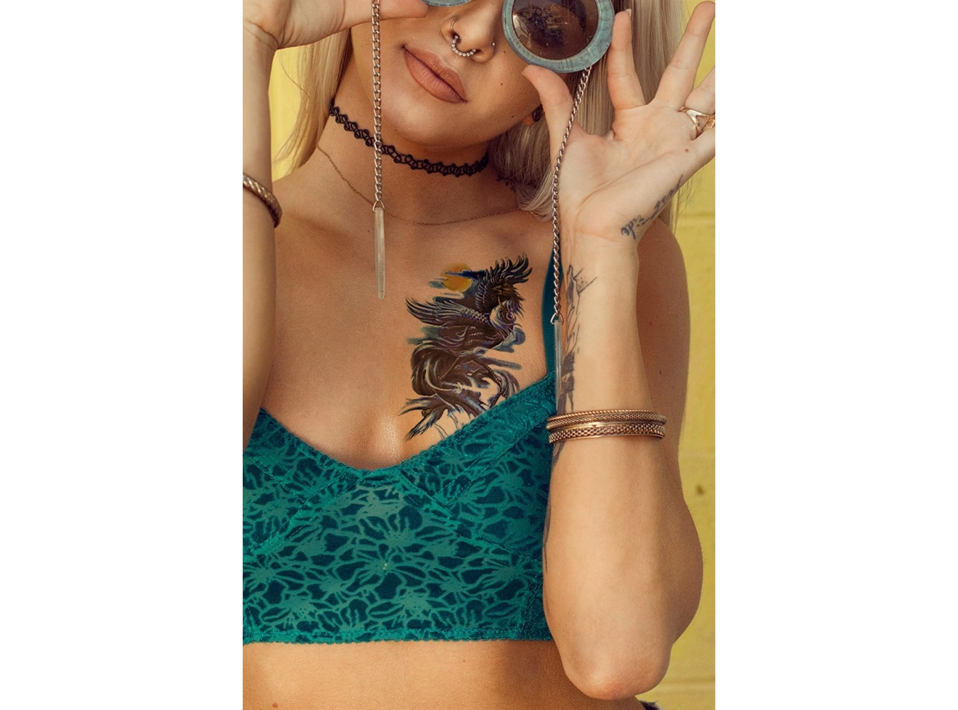 Geçici Anka Kuşu Dövme Tattoo