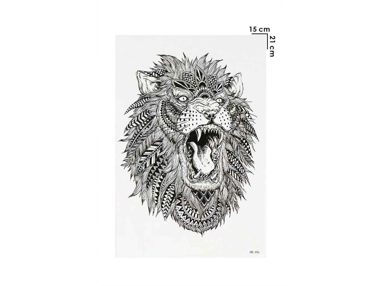 Geçici Aslan Dövme Tattoo