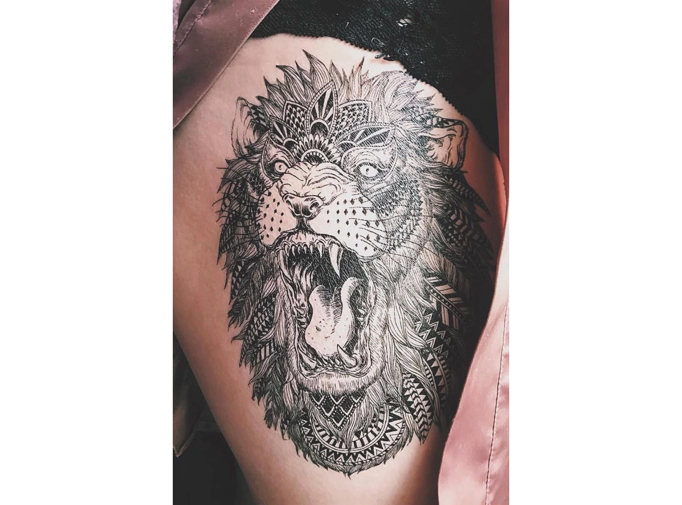 Geçici Aslan Dövme Tattoo