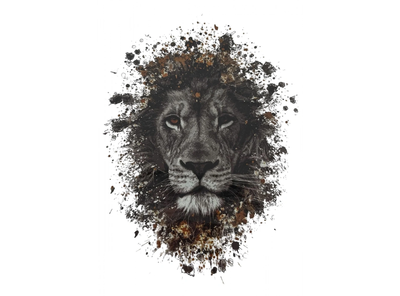 Geçici Aslan Figürlü Dövme Tattoo