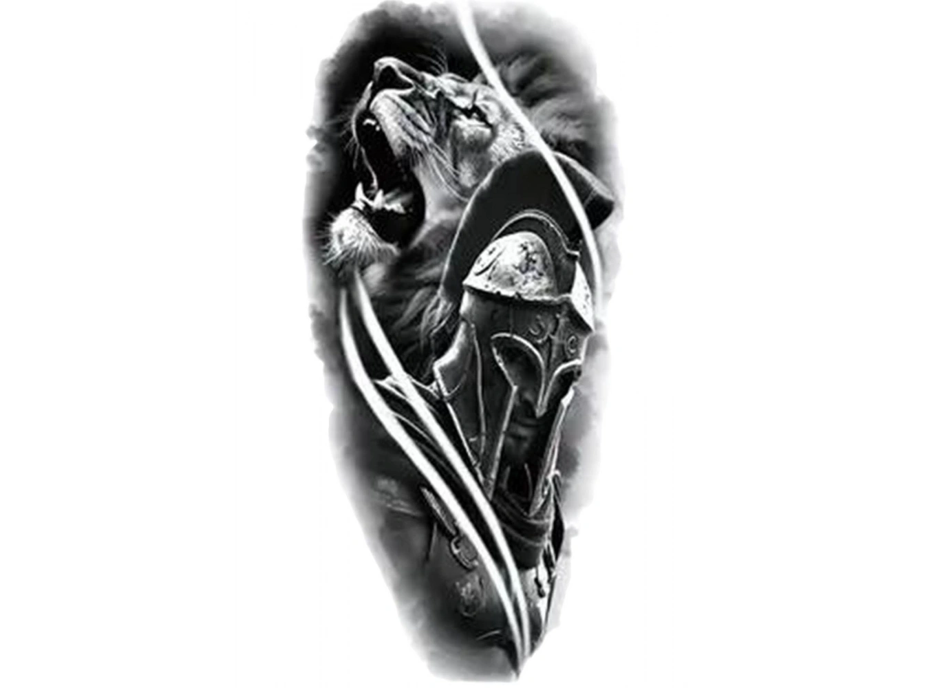 Geçici Aslan Figürlü Dövme Tattoo