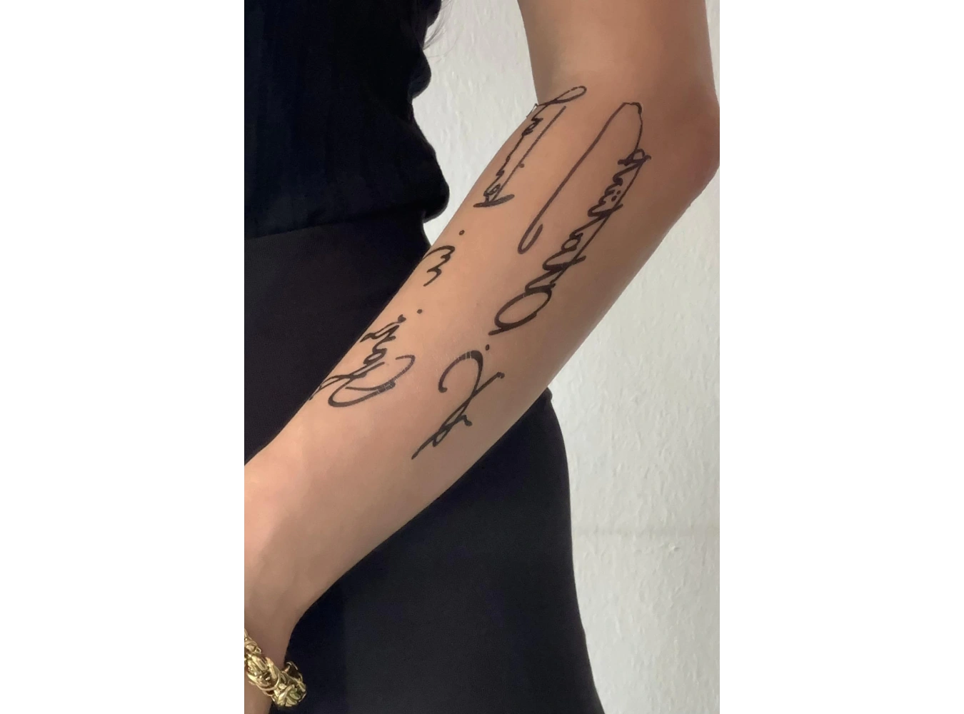 Geçici Atatürk İmza Dövme Tattoo