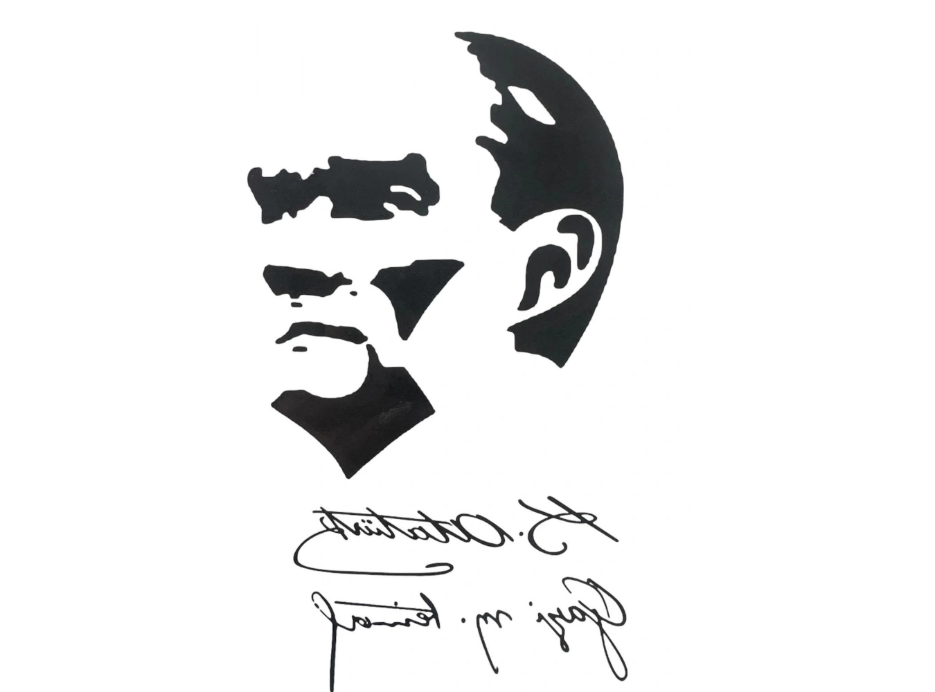 Geçici Atatürk İmza Dövme Tattoo