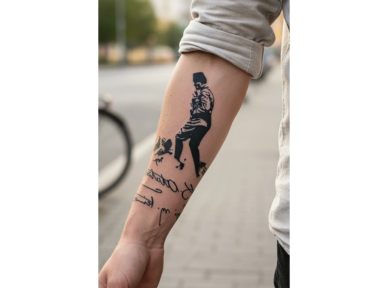 Geçici Atatürk İmza Dövme Tattoo