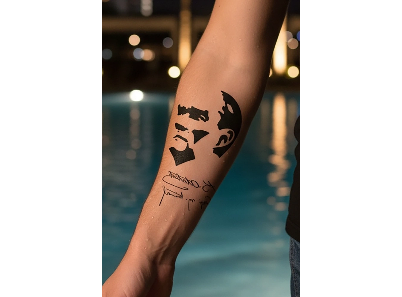 Geçici Atatürk İmza Dövme Tattoo