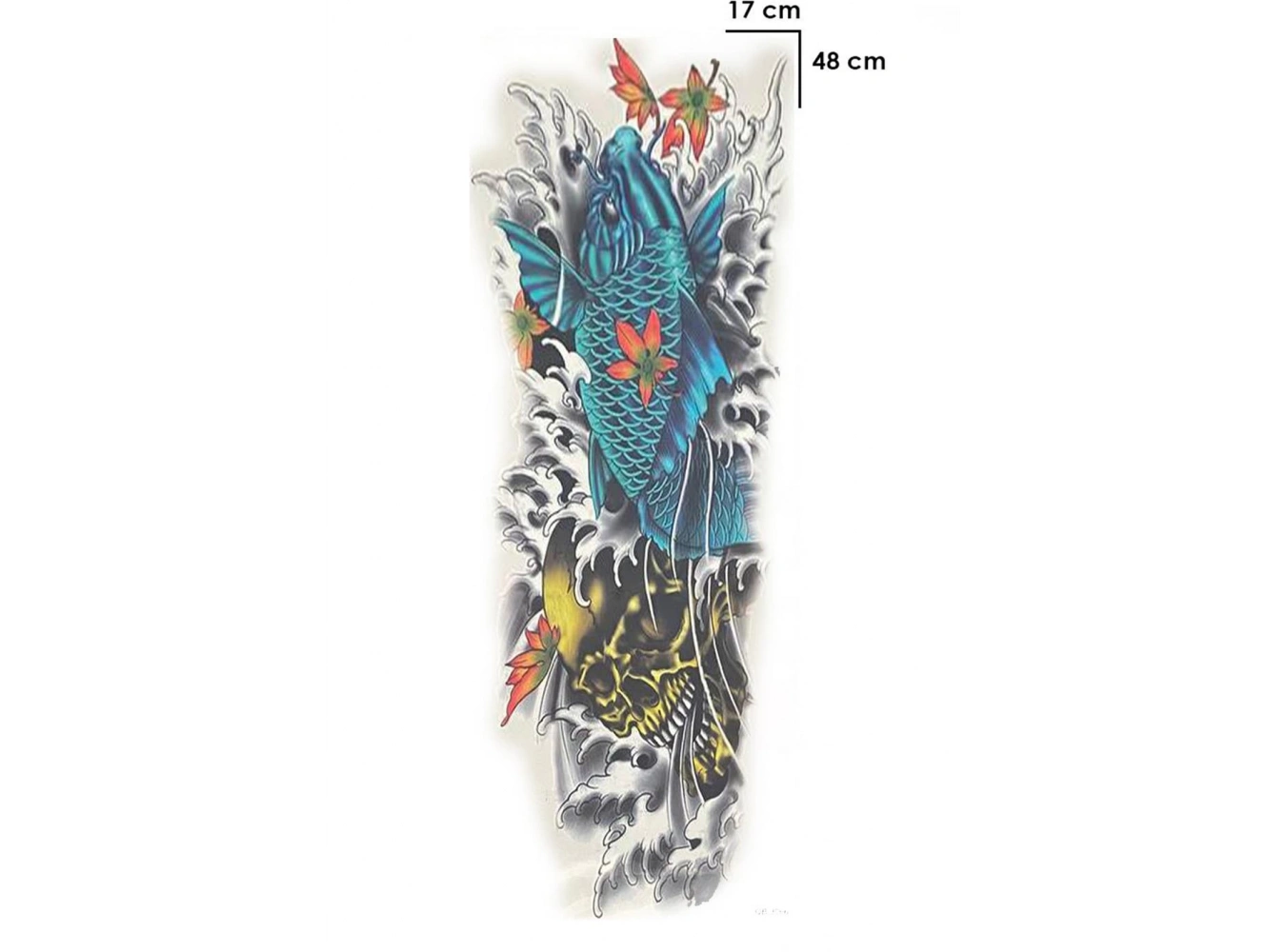 Geçici Balık Kol Dövme Tattoo