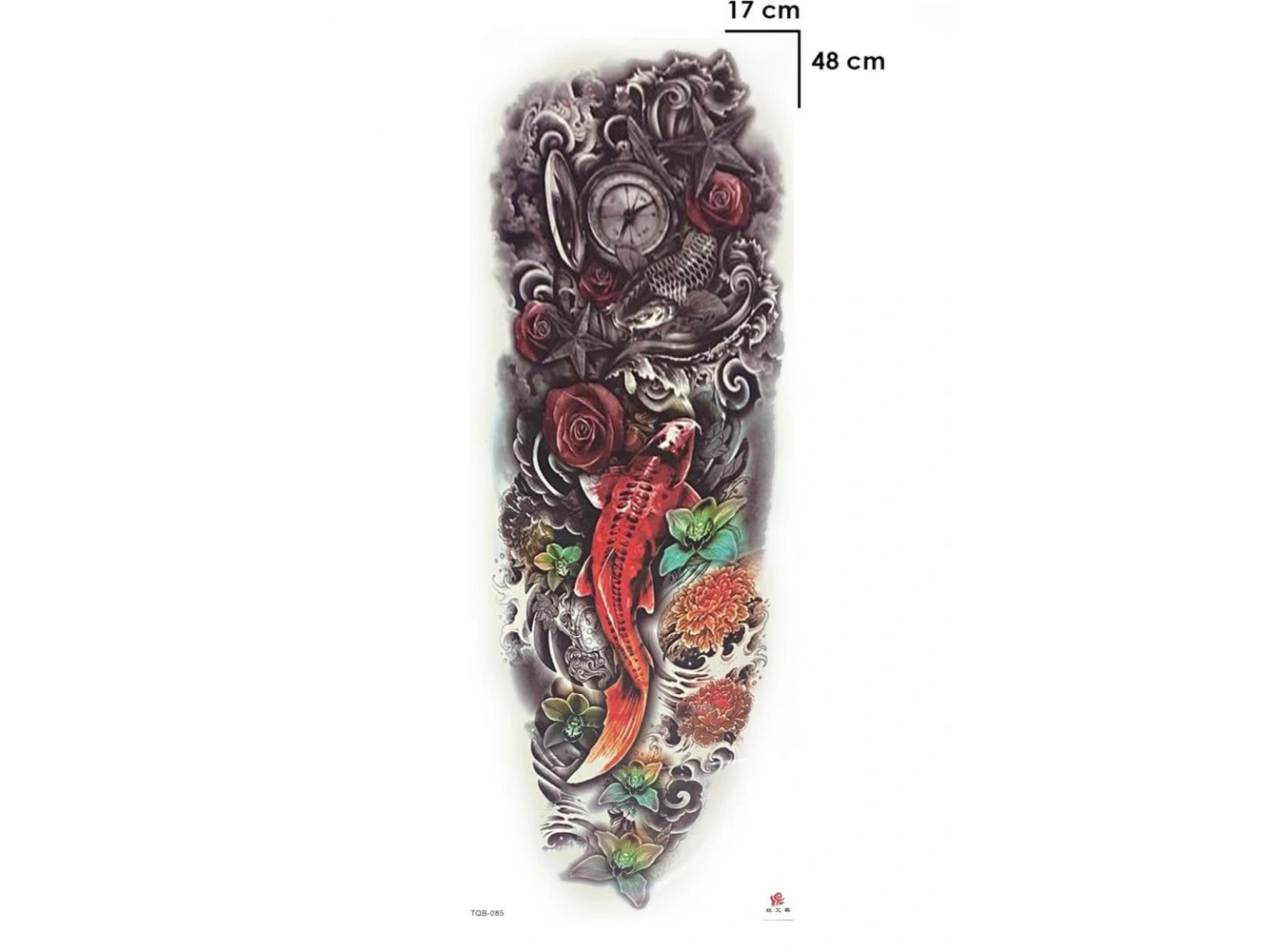 Geçici Balık ve Saat Kol Dövme Tattoo