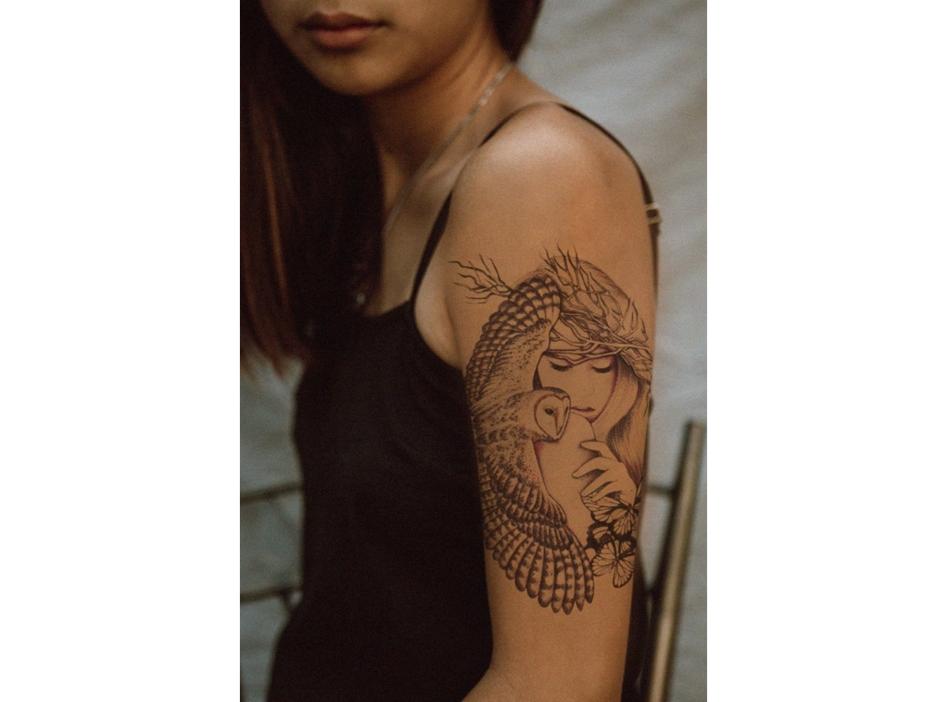 Geçici Baykuş Dövme Tattoo