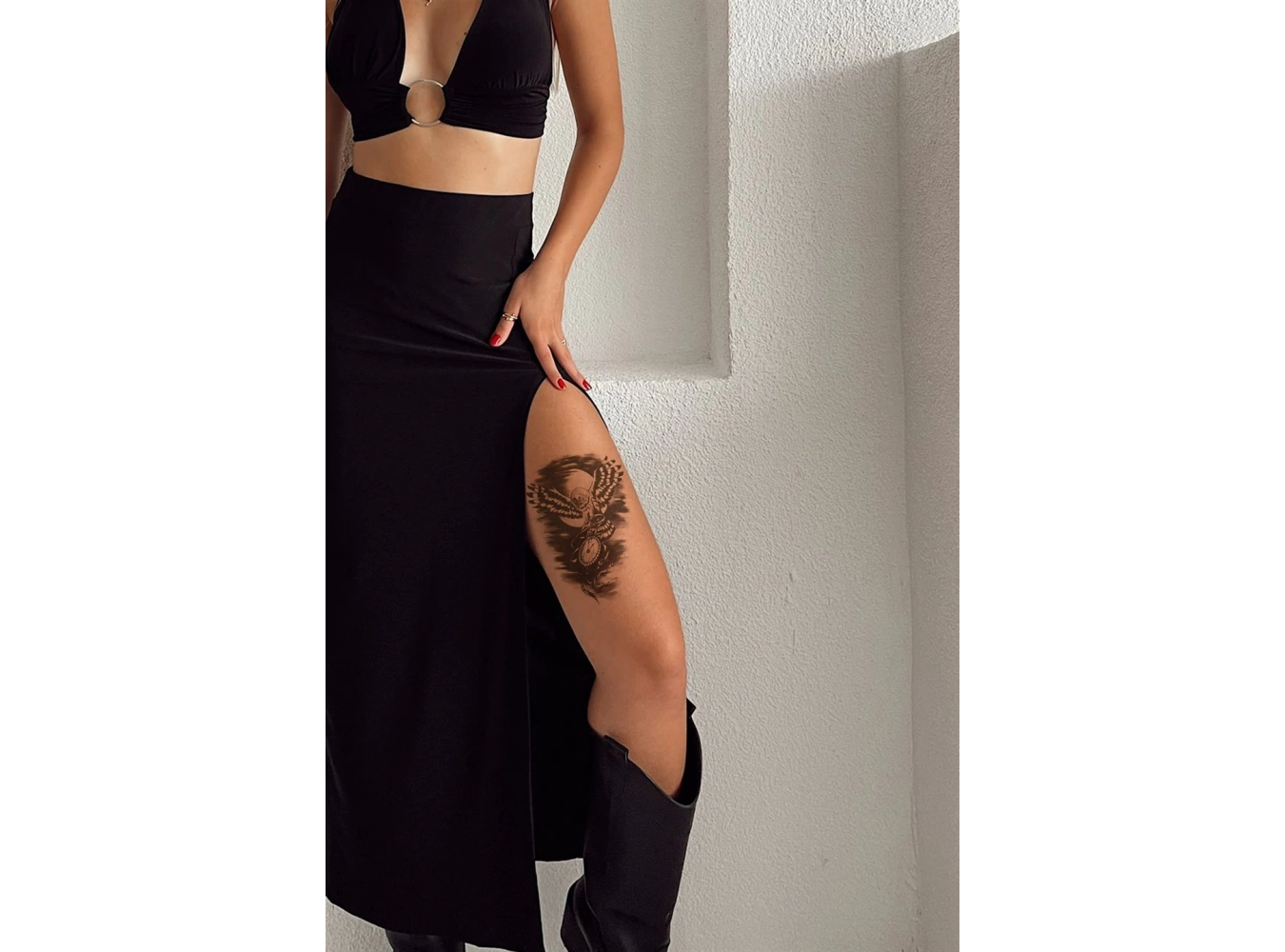 Geçici Baykuş Dövme Tattoo