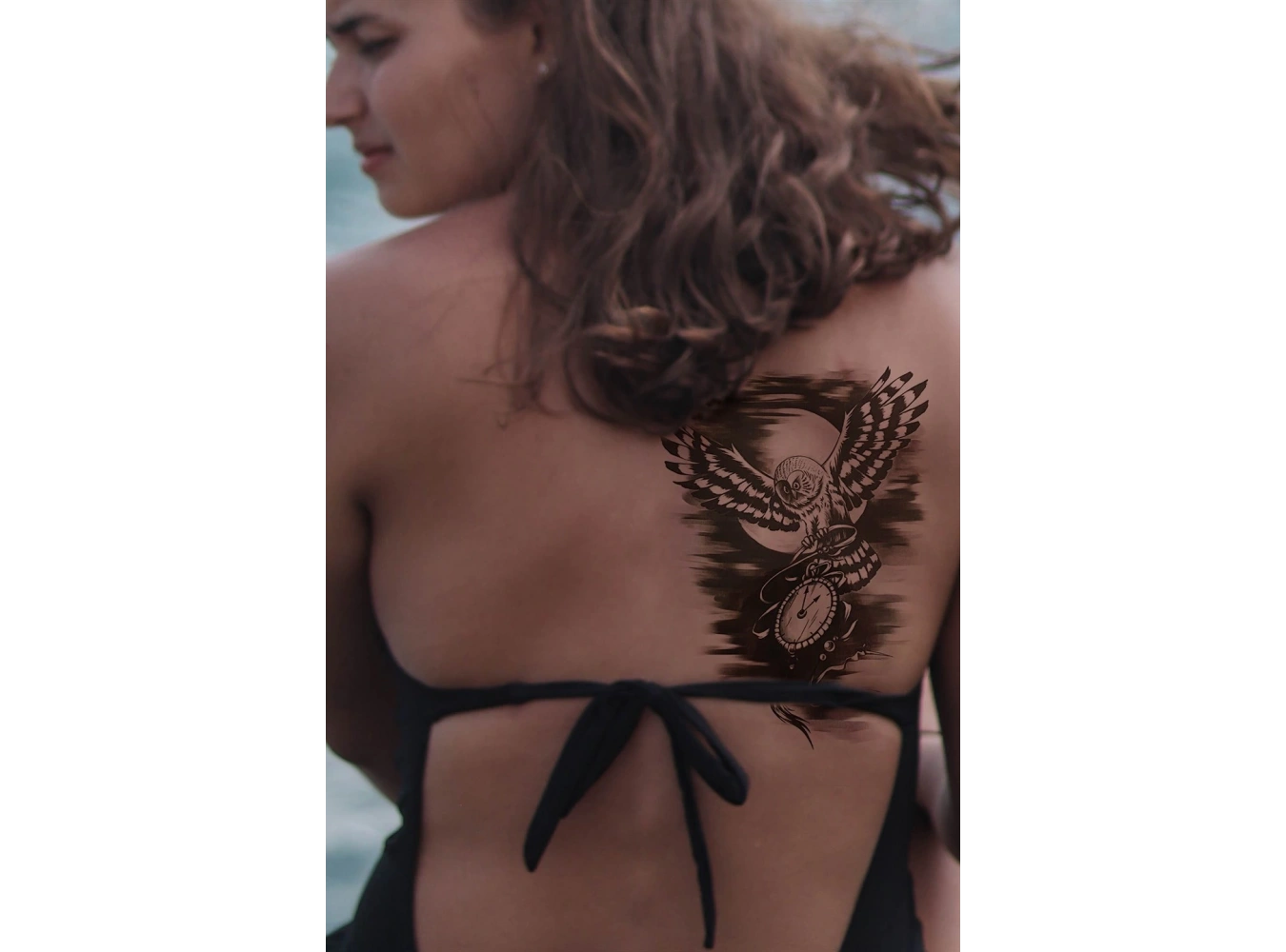 Geçici Baykuş Dövme Tattoo