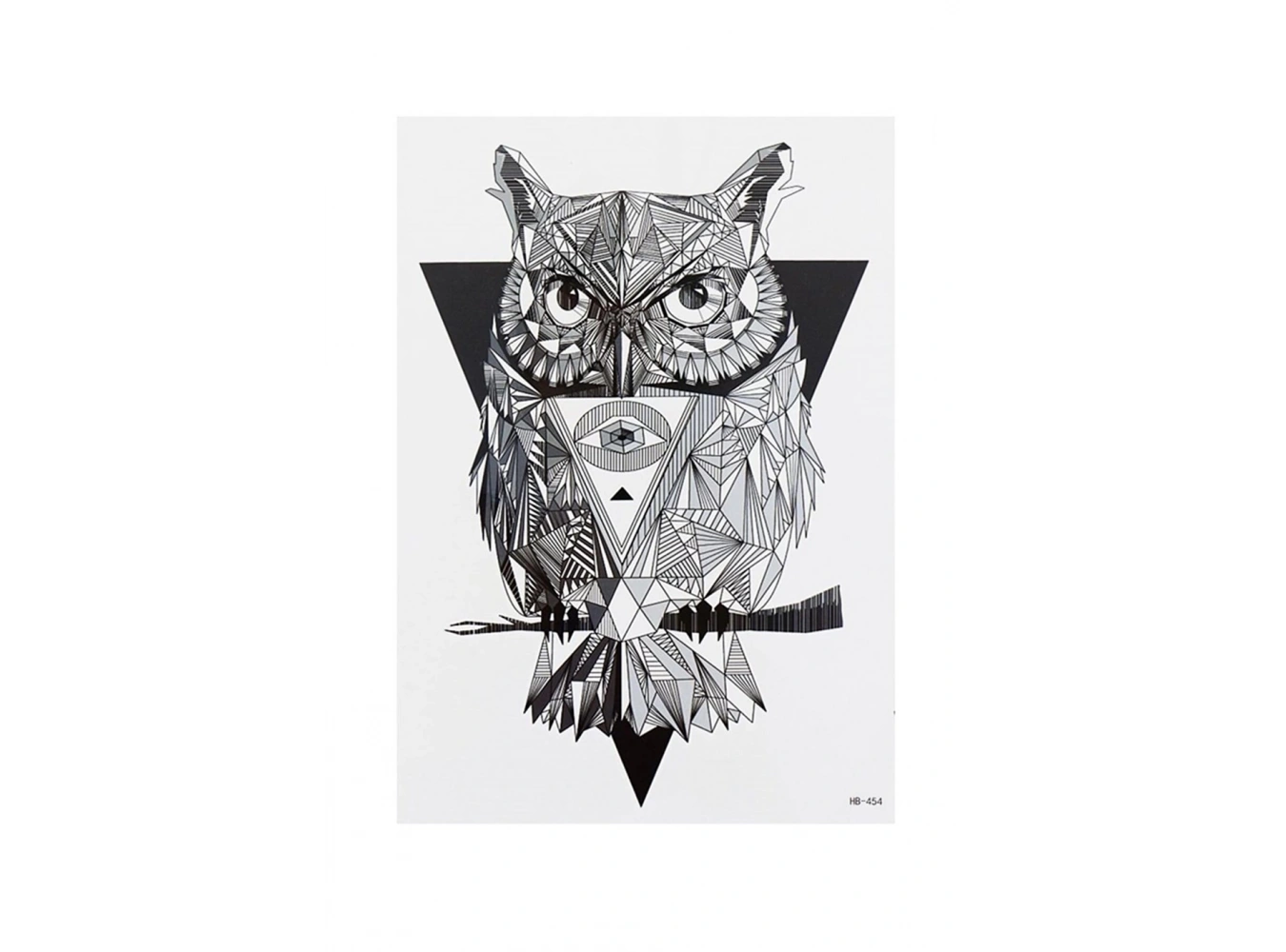 Geçici Baykuş Dövme Tattoo