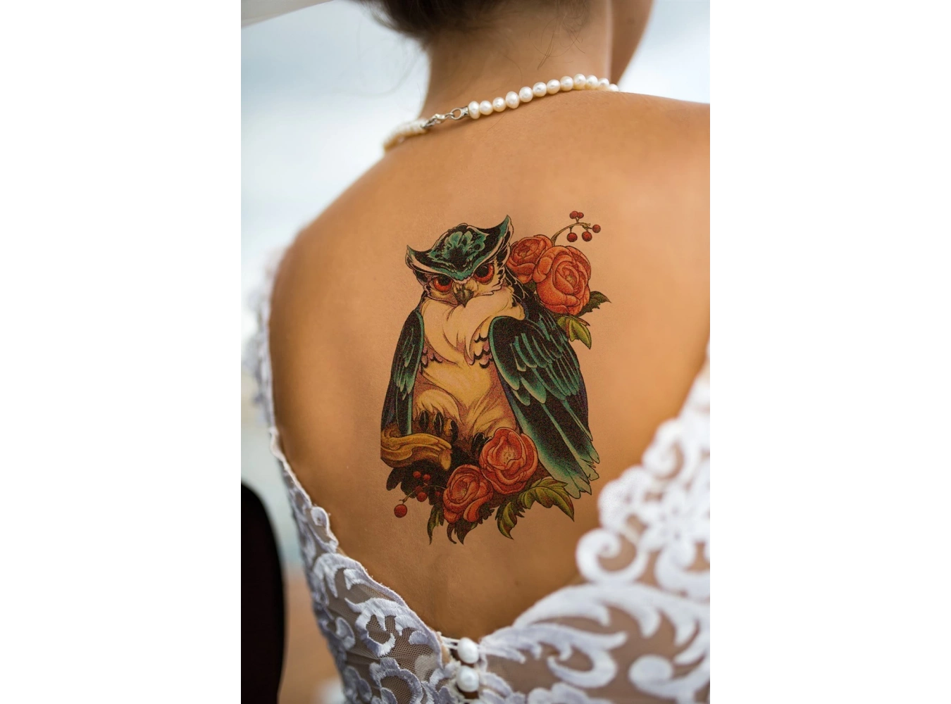 Geçici Baykuş Dövme Tattoo