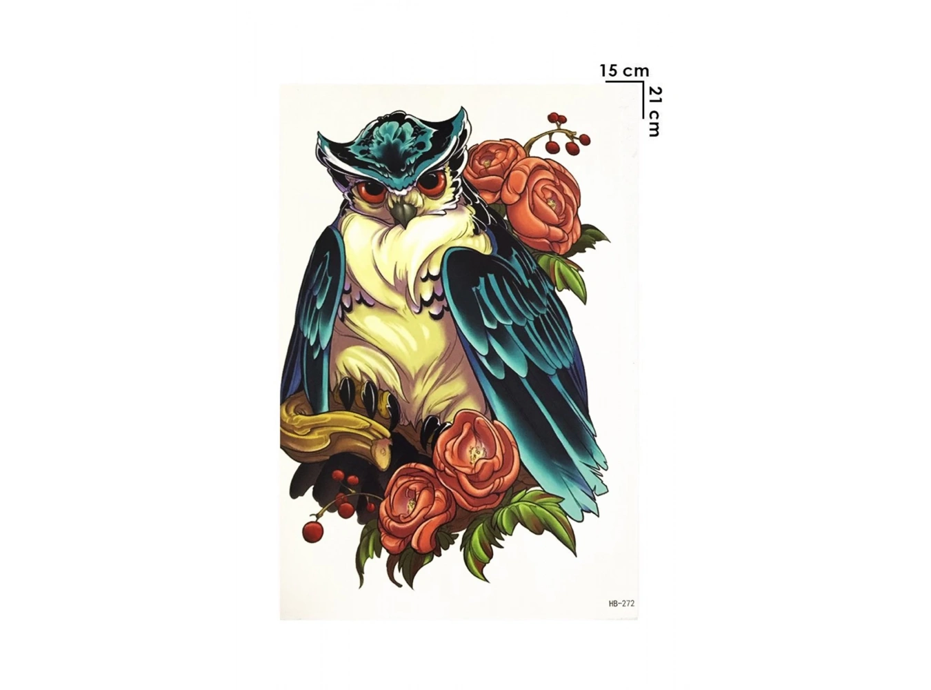 Geçici Baykuş Dövme Tattoo