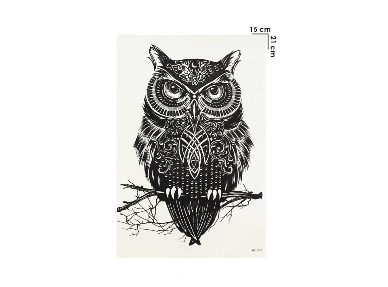 Geçici Baykuş Dövme Tattoo