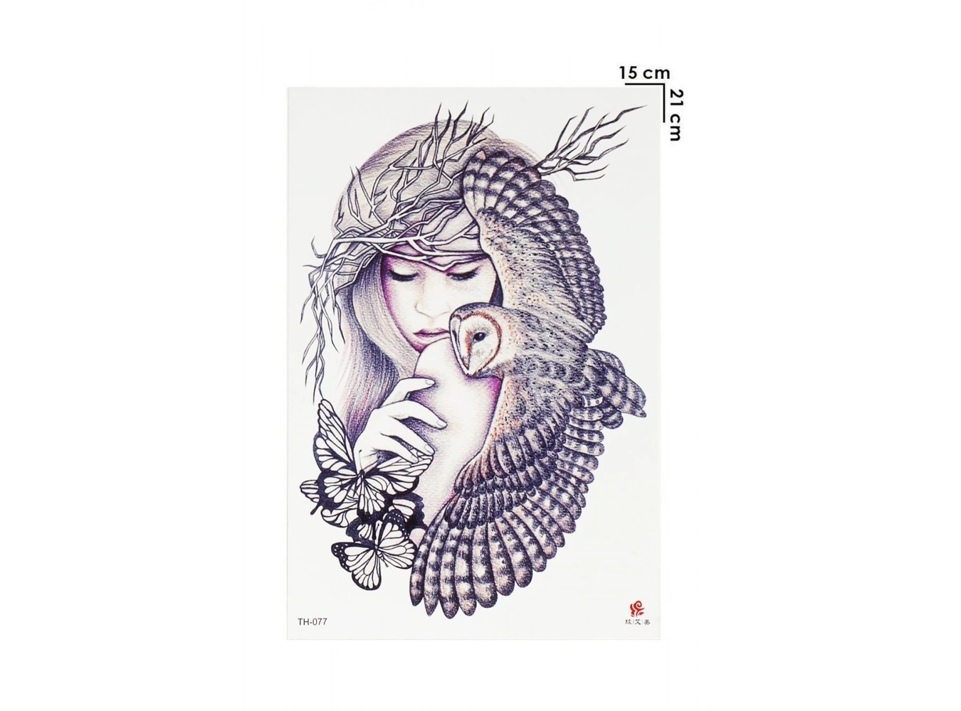 Geçici Baykuş Dövme Tattoo