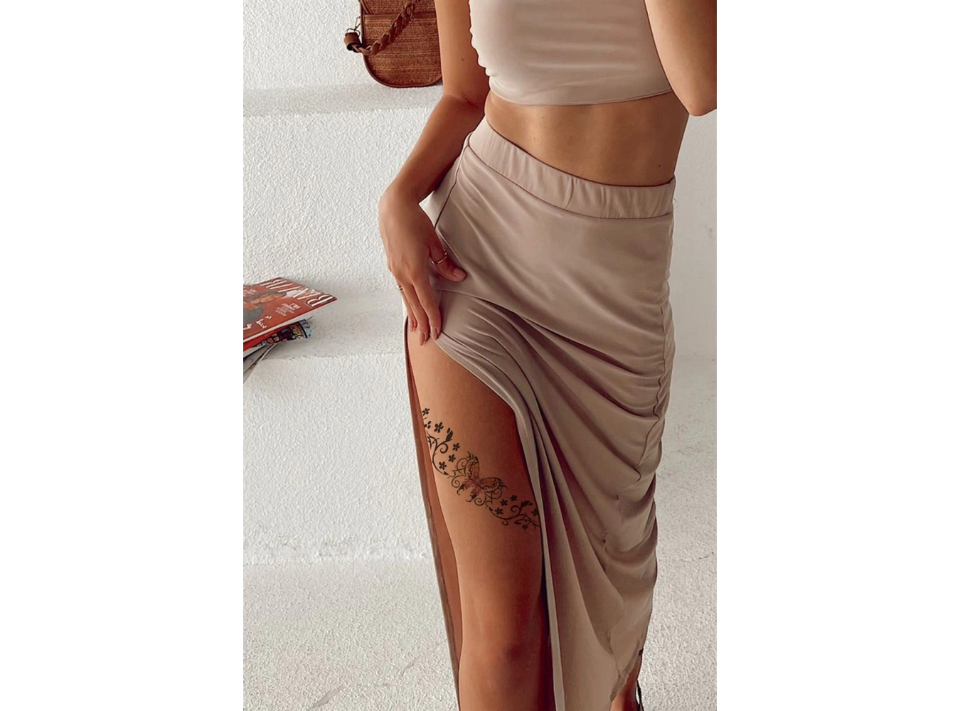 Geçici Bel ve Bacak Dövme Tattoo