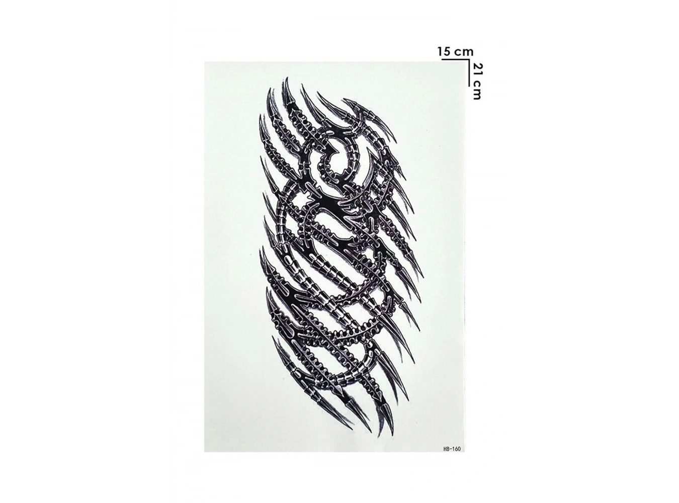 Geçici Büyük Tribal Dövme Tattoo