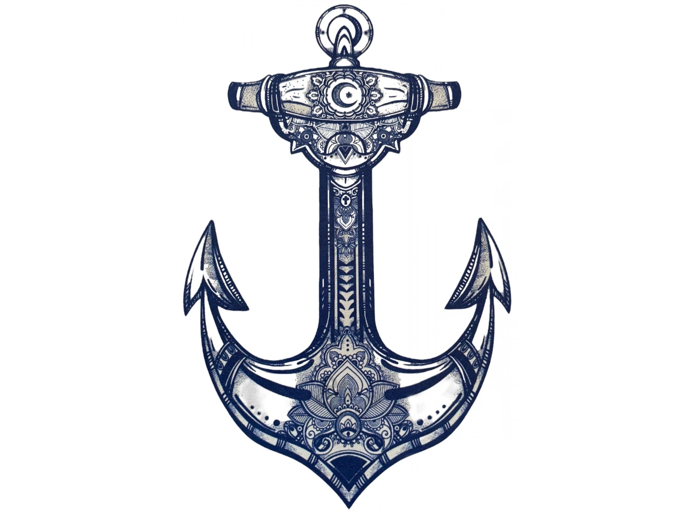 Geçici Çapa Figürlü 12 Saat Sonra Kararan Dövme Tatto