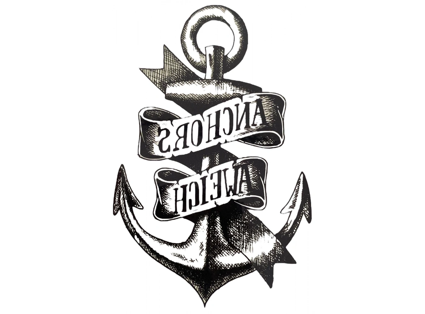 Geçici Çapa Figürlü Dövme Tattoo