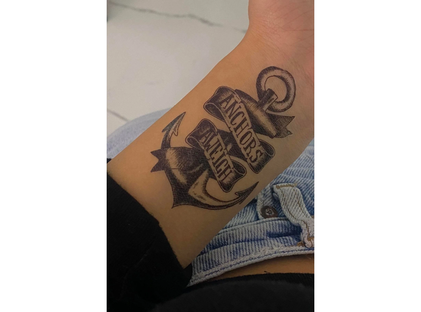 Geçici Çapa Figürlü Dövme Tattoo