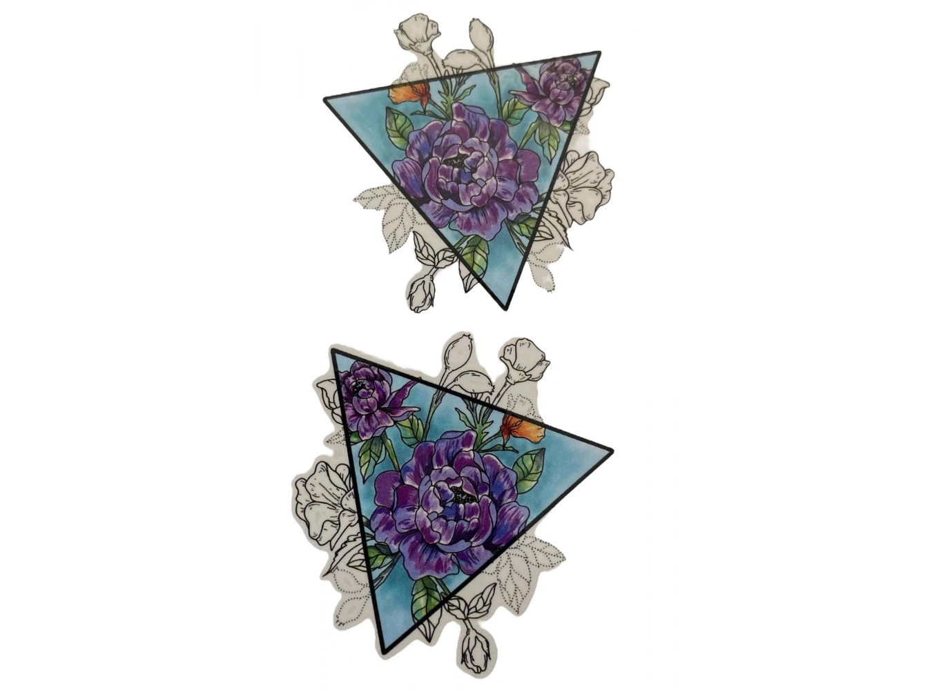 Geçici Çiçek Figürlü Dövme Tatto