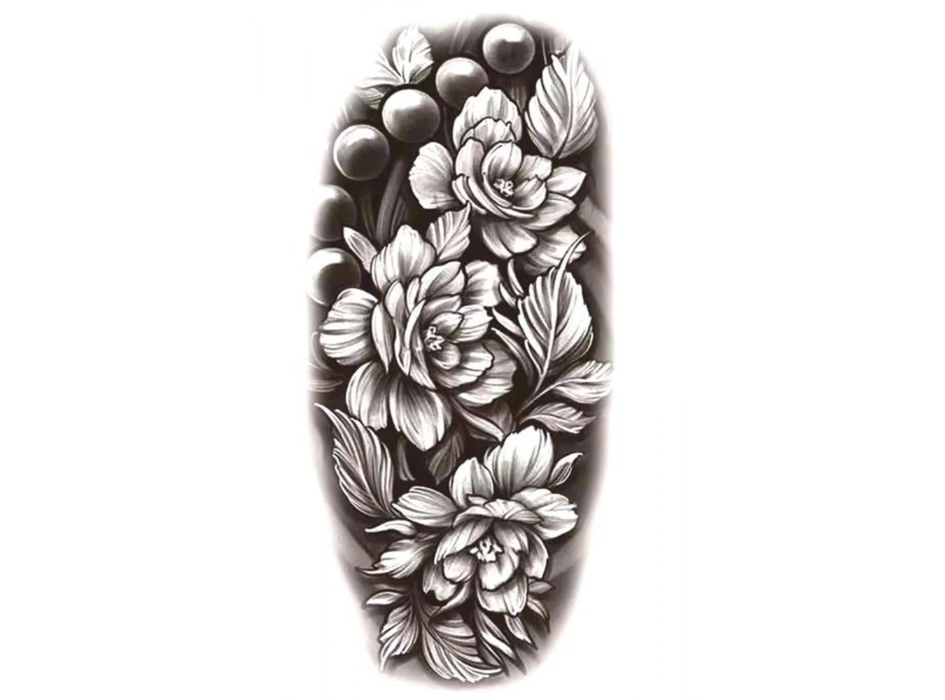 Geçici Çiçek Figürlü Dövme Tattoo