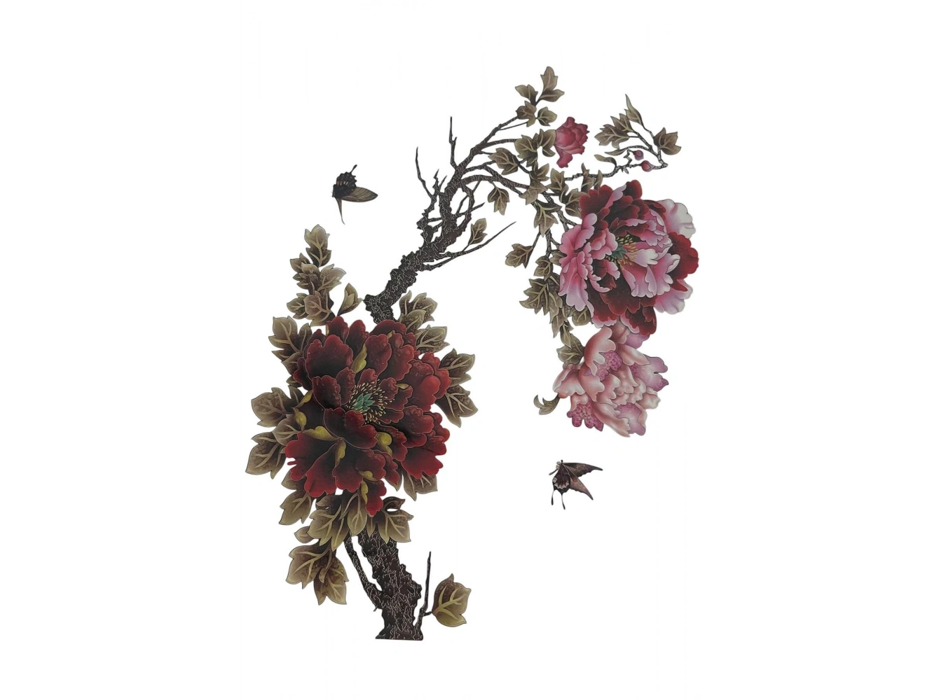 Geçici Çiçek Figürlü Dövme Tattoo