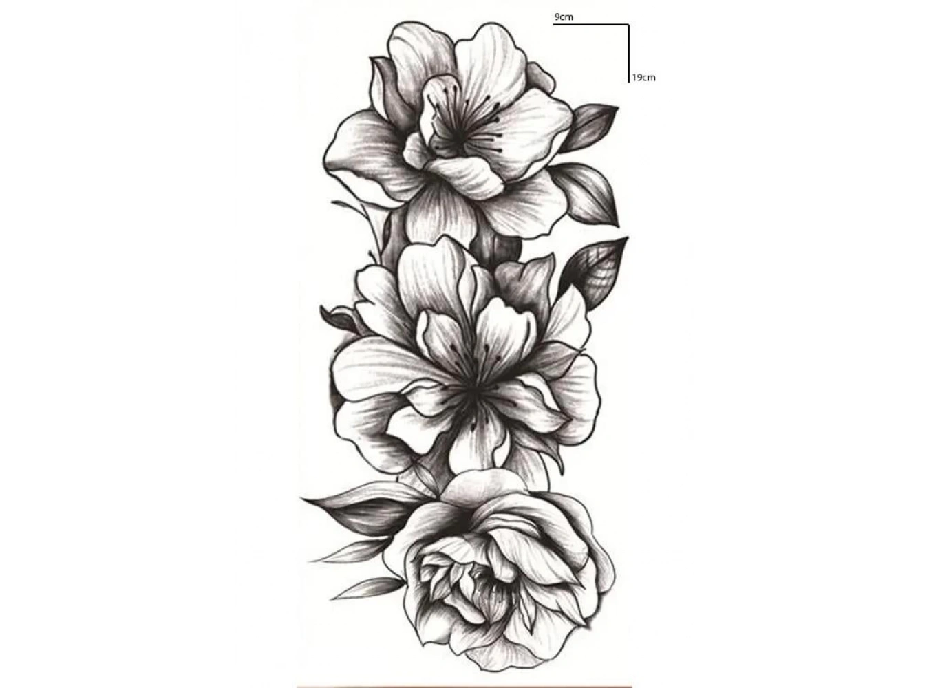 Geçici Çiçek Figürlü Dövme Tattoo