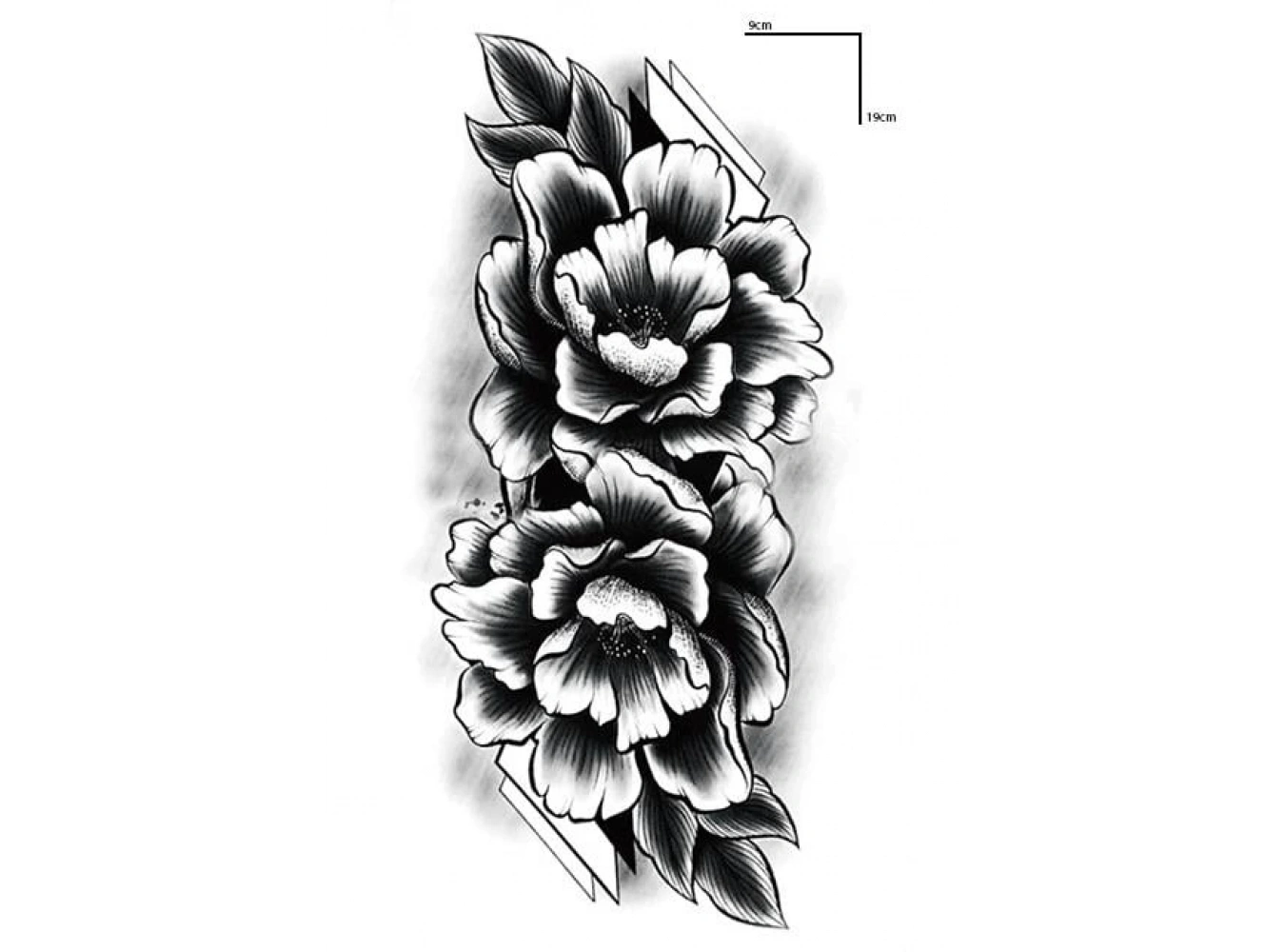 Geçici Çiçek Figürlü Dövme Tattoo