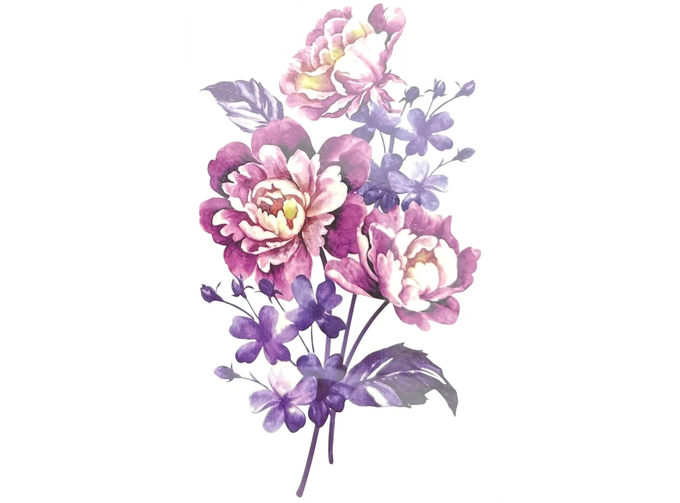 Geçici Çiçek Figürlü Mini Dövme Tattoo