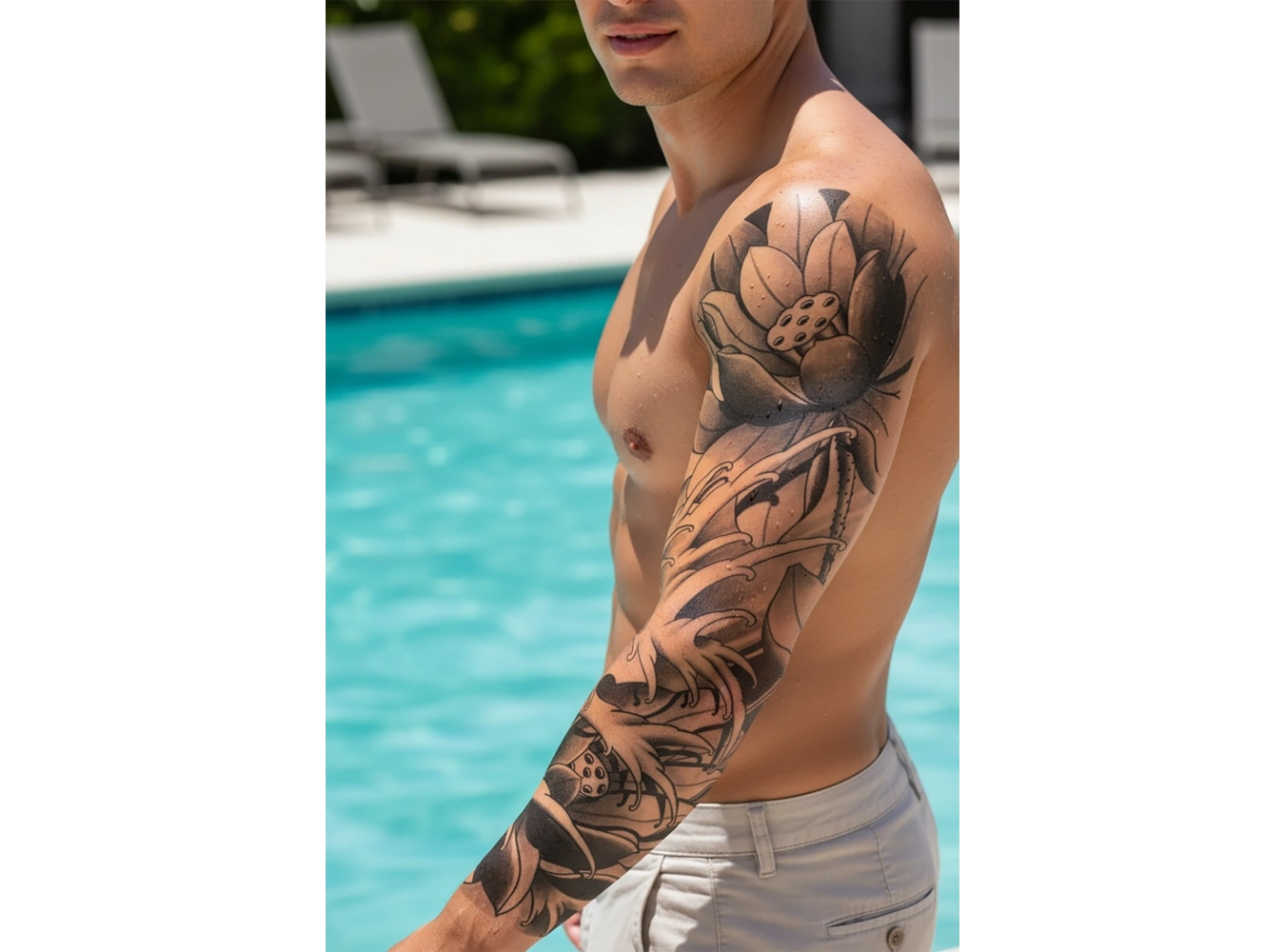 Geçici Çiçek Kol Dövme Tattoo