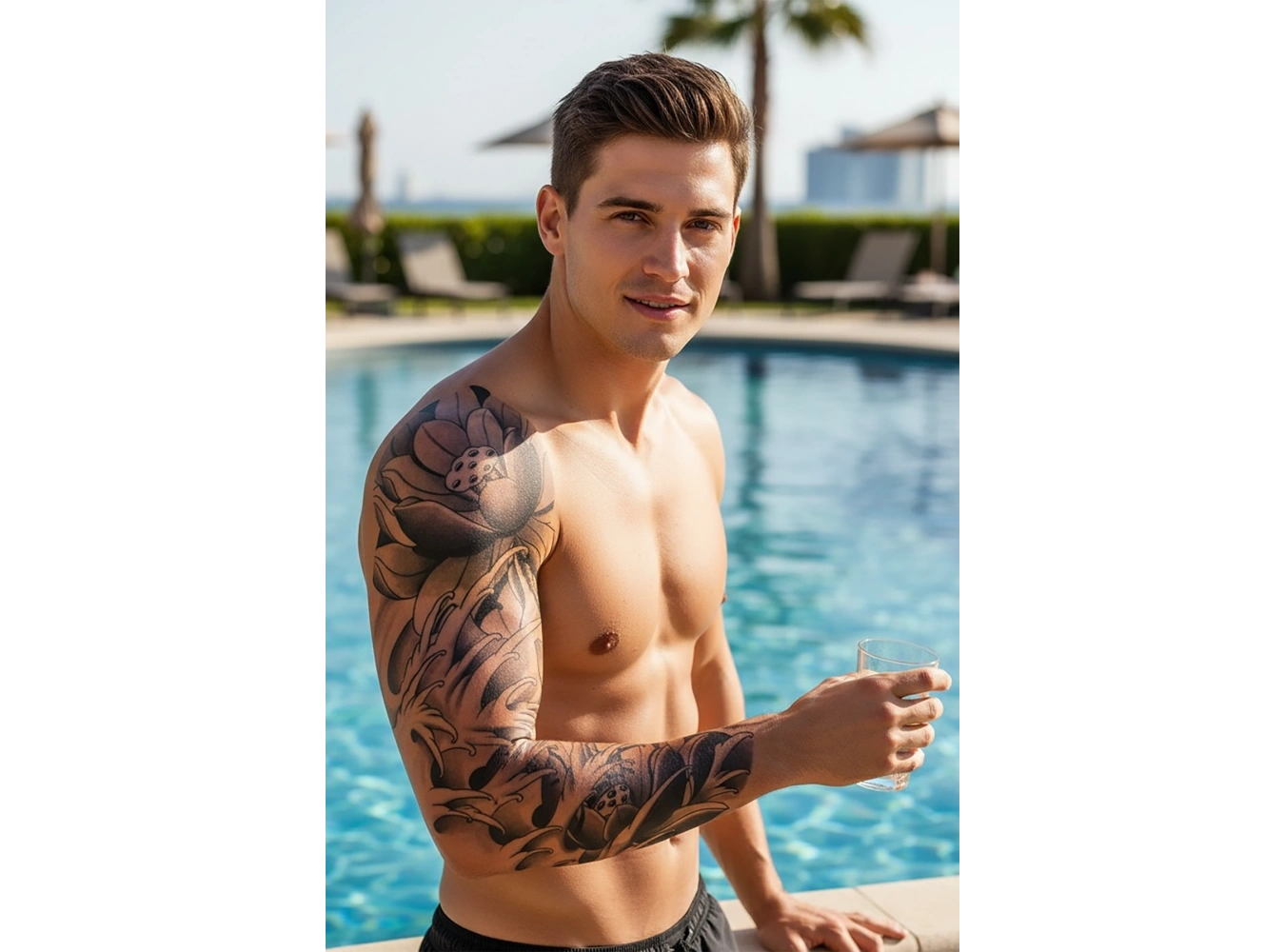 Geçici Çiçek Kol Dövme Tattoo