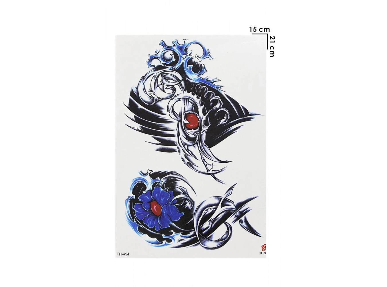 Geçici Çiçek Modelli Dövme Tattoo