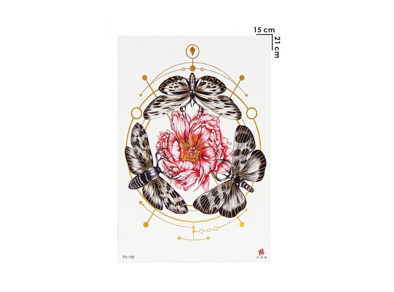 Geçici Çiçek ve Kelebek Dövme Tattoo