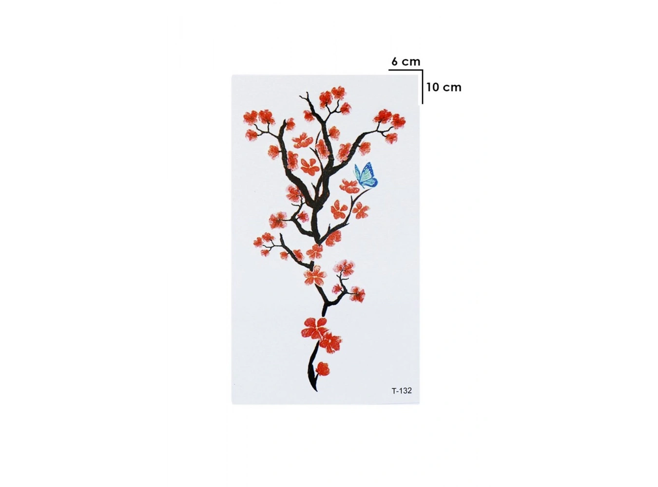 Geçici Çiçek ve Kelebek Mini Dövme Tattoo