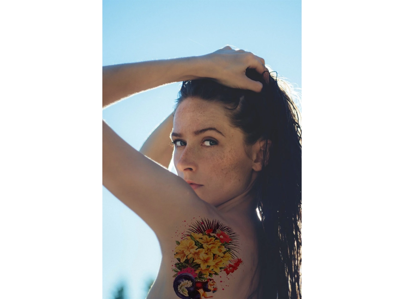 Geçici Çiçekli Dövme Tattoo