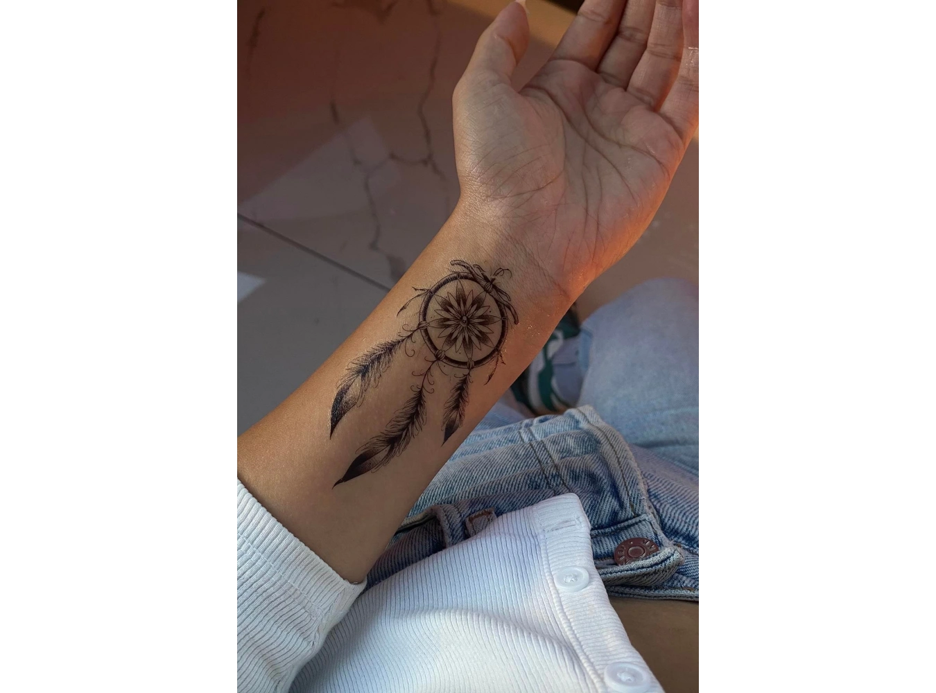 Geçici Düş Kapanı Figürlü Dövme Tatto