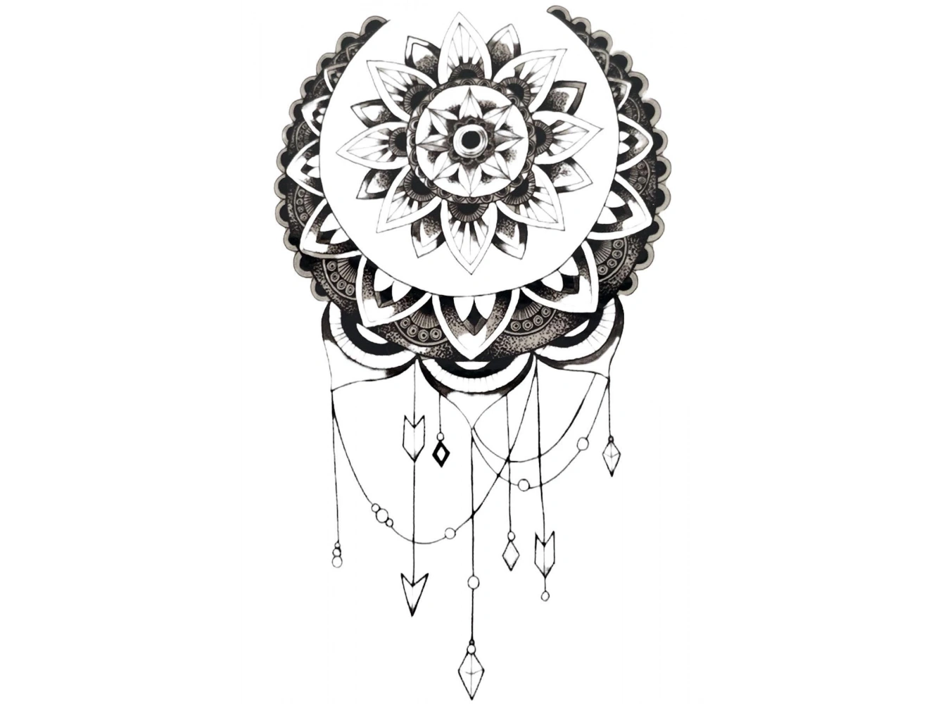 Geçici Düş Kapanı Figürlü Dövme Tattoo