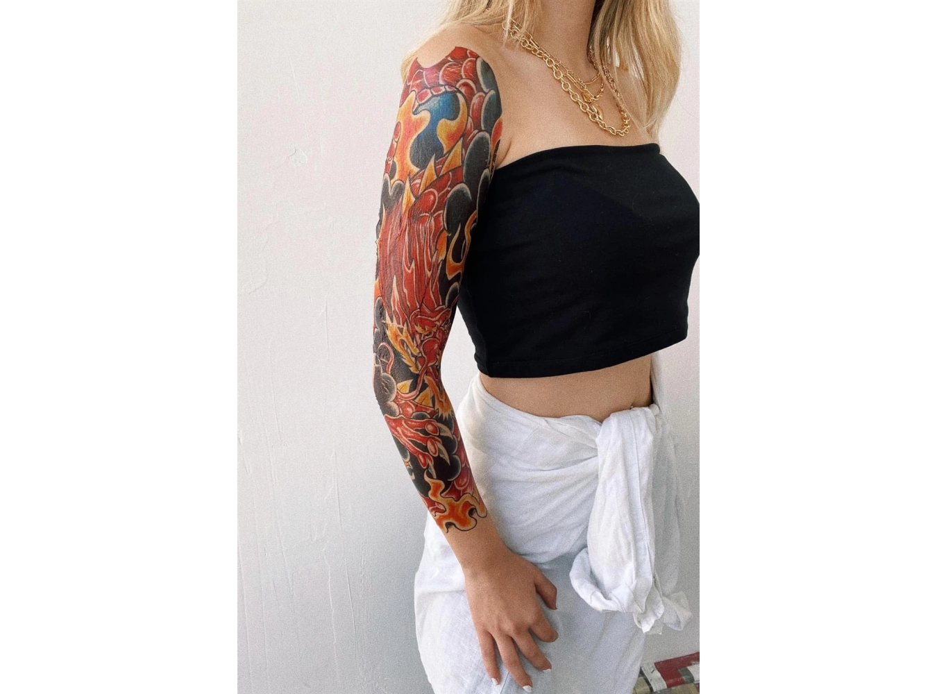 Geçici Ejderha Kol Dövme Tattoo