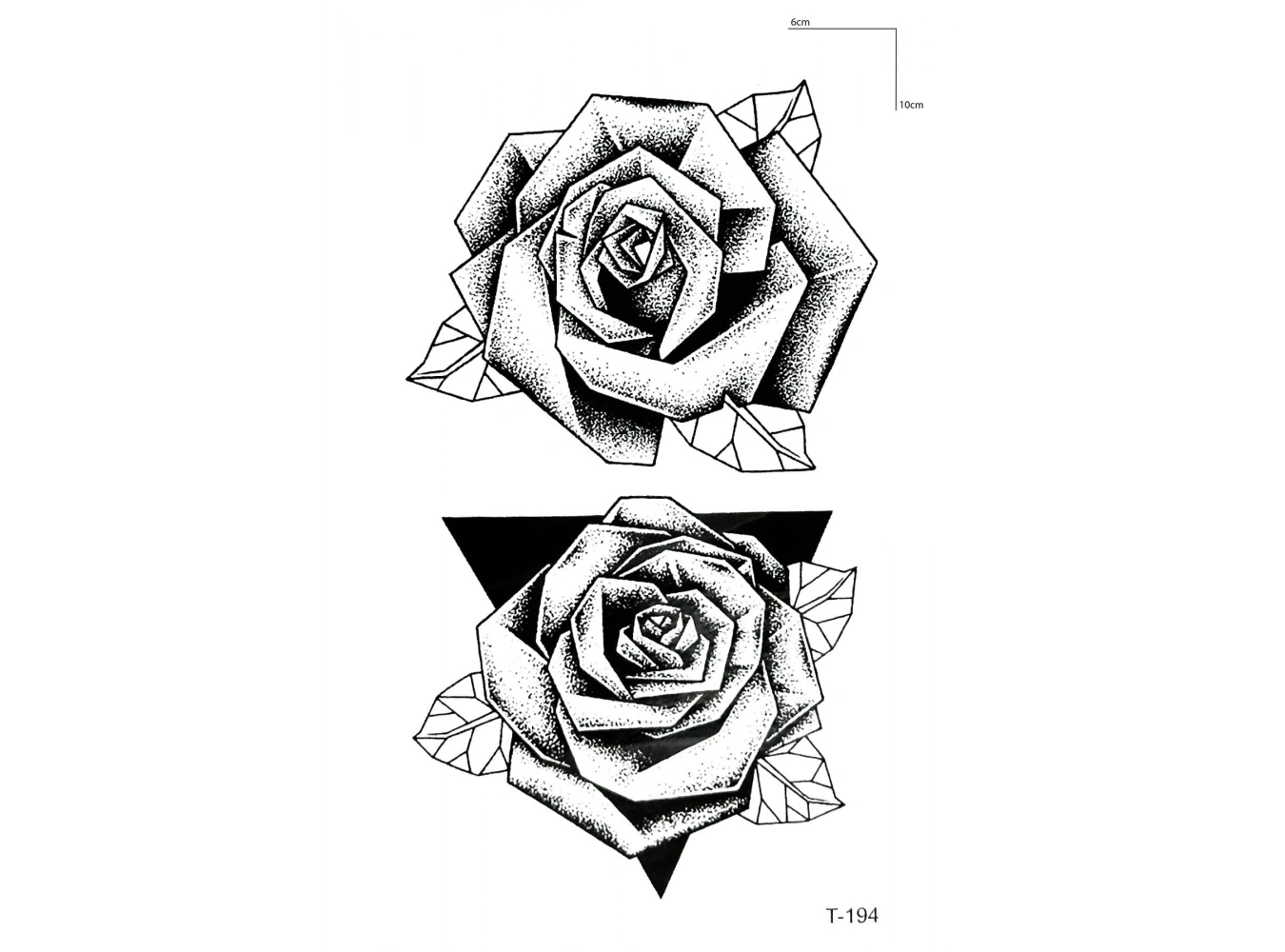 Geçici El Üstü Gül Dövme Tattoo