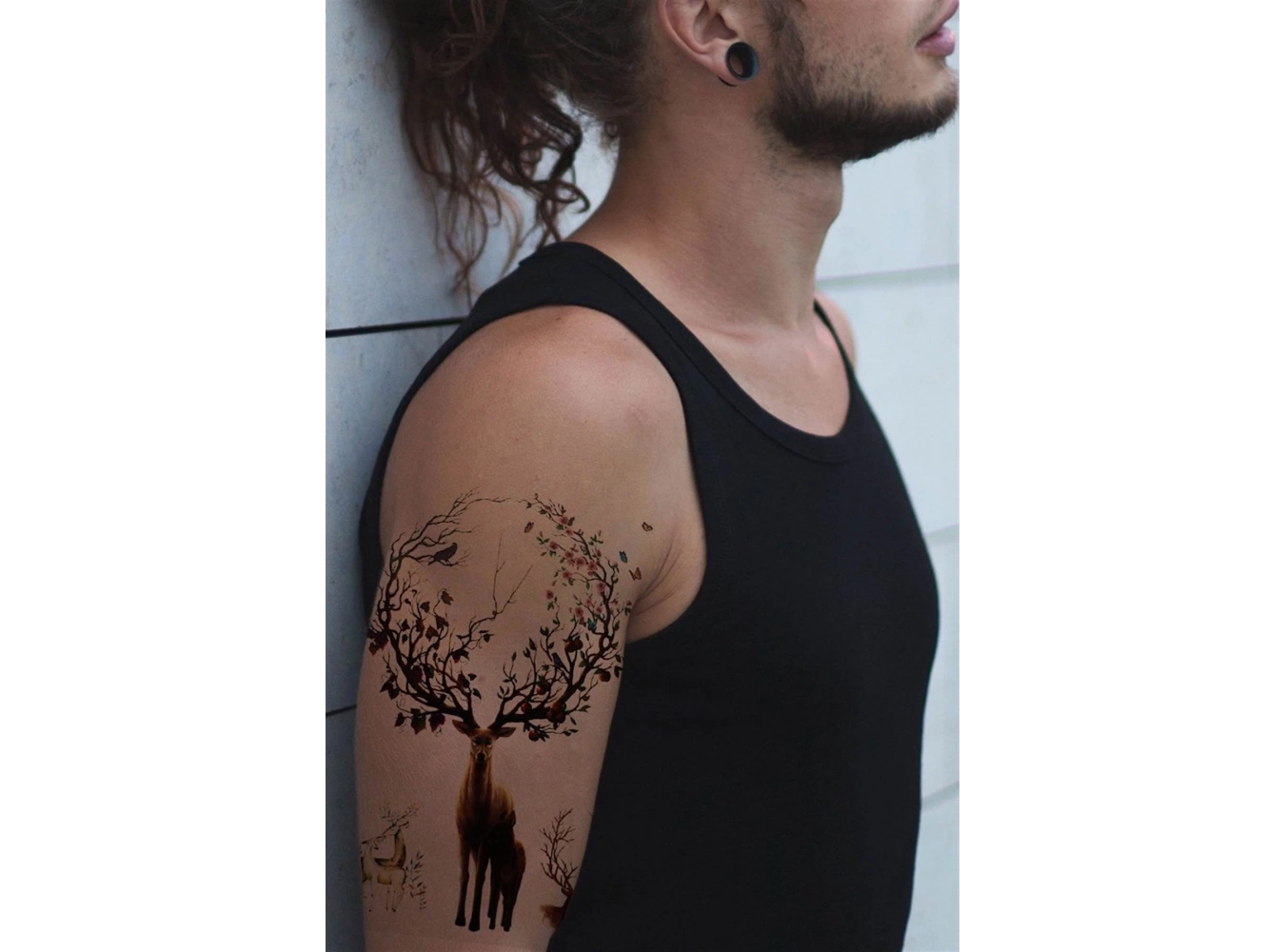 Geçici Geyik Dövme Tattoo