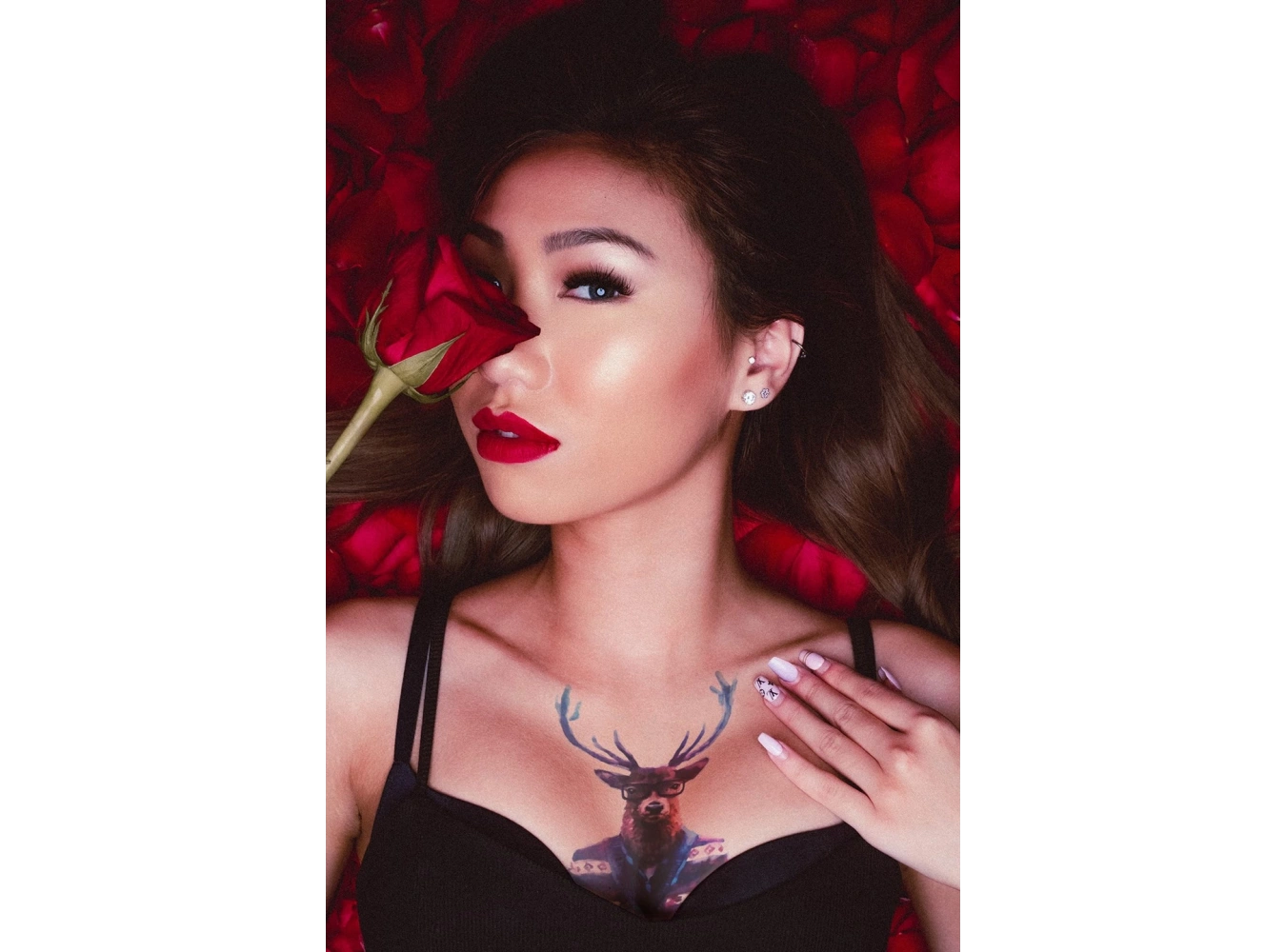 Geçici Geyik ve Köpek Dövme Tattoo