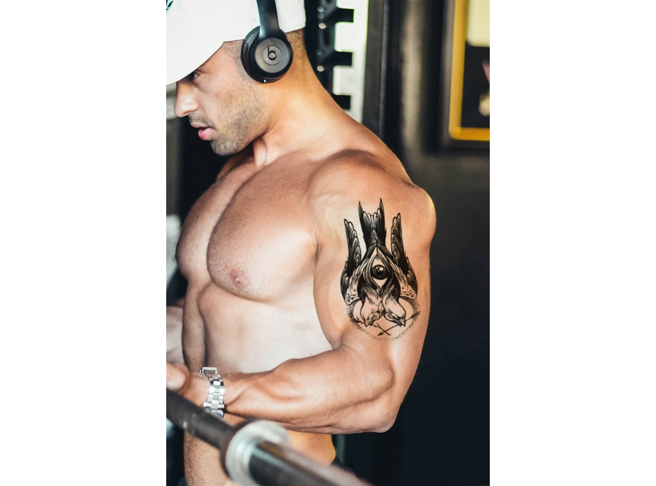 Geçici Göz Ve Kuş Dövme Tattoo