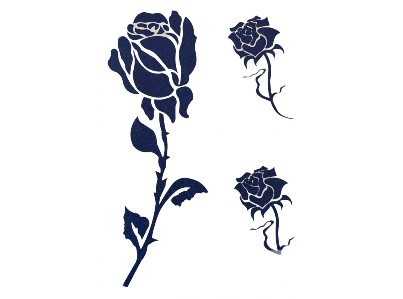 Geçici Gül Figürlü 12 Saat Sonra Kararan Dövme Tatto