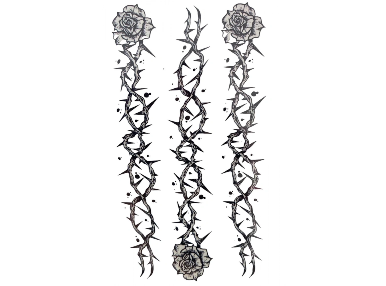 Geçici Gül Figürlü Dövme Tatto