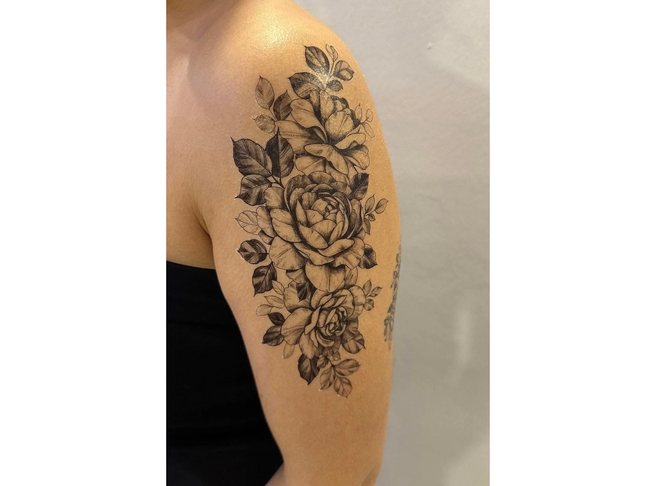 Geçici Gül Figürlü Dövme Tattoo