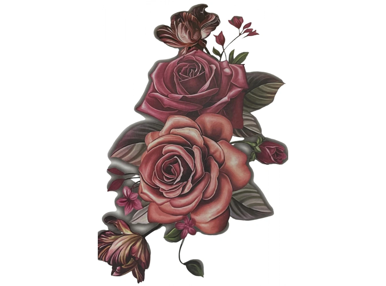 Geçici Gül Figürlü Dövme Tattoo