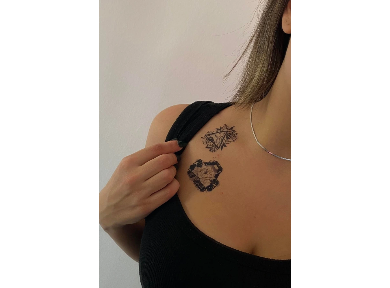 Geçici Gül Figürlü Dövme Tattoo
